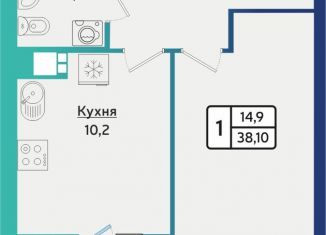 Продажа однокомнатной квартиры, 37.7 м2, Ижевск, Индустриальный район