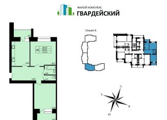 Продается 2-комнатная квартира, 73.7 м2, Владимир