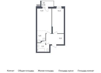 Продажа 2-комнатной квартиры, 54.6 м2, посёлок Жилино-1, жилой комплекс Егорово Парк, к2