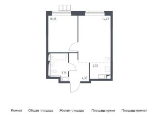 Продается 1-ком. квартира, 35.6 м2, поселение Рязановское, жилой комплекс Алхимово, к12
