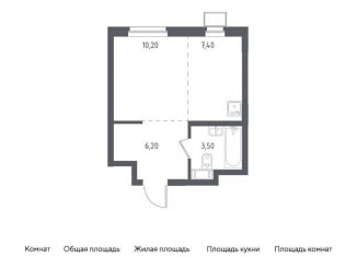 Продам квартиру студию, 27.3 м2, Люберцы, ЖК Люберцы 2018
