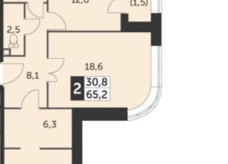 Продается 2-ком. квартира, 65.2 м2, Москва, улица Вильгельма Пика, 3, метро Ботанический сад