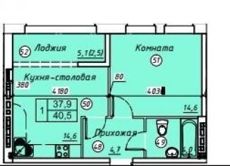 Продаю однокомнатную квартиру, 42.8 м2, Ростовская область, улица Н.П. Овчарова, 11к2