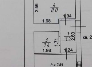 1-комнатная квартира на продажу, 30.1 м2, село Габишево, Северная улица, 4