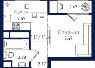 1-комнатная квартира на продажу, 25.2 м2, Благовещенск