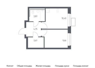 Продажа 1-комнатной квартиры, 32.4 м2, Московская область, жилой комплекс Егорово Парк, к3.1