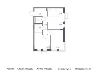 Продажа 2-ком. квартиры, 55.5 м2, Московская область
