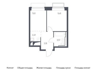 Однокомнатная квартира на продажу, 28.3 м2, Мытищи