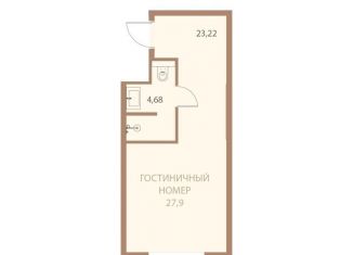 Продаю 1-комнатную квартиру, 27.9 м2, Липецк