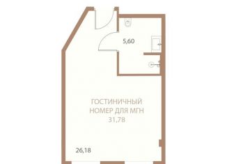 Продается 1-ком. квартира, 31.8 м2, Липецк