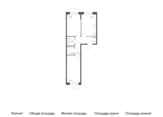 2-комнатная квартира на продажу, 57.4 м2, Московская область, жилой комплекс Мытищи Парк, к5