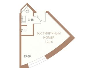 Продажа 1-комнатной квартиры, 19.2 м2, Липецк