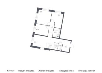 Продам 3-ком. квартиру, 74.1 м2, Москва, жилой комплекс Эко Бунино, 14.1