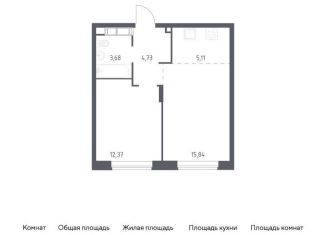 Продаю однокомнатную квартиру, 41.7 м2, Московская область