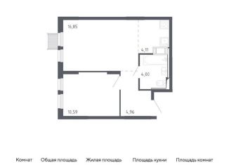 Продаю 1-комнатную квартиру, 40.5 м2, Москва, Ленинградское шоссе, 229Ак1