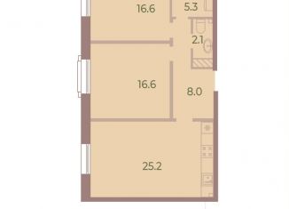 2-комнатная квартира на продажу, 73.8 м2, Санкт-Петербург, метро Крестовский остров, Петровский проспект, 9к2