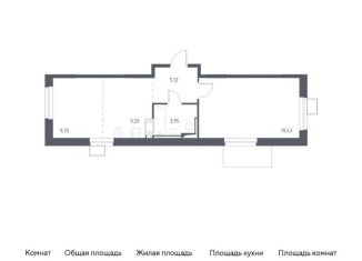 Продается 1-комнатная квартира, 47.4 м2, Московская область, микрорайон Пригород Лесное, к5.2