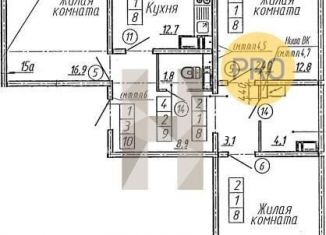 Продается 3-комнатная квартира, 83.2 м2, Воронеж, Ленинградская улица, 26, Левобережный район