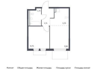 Продажа 1-комнатной квартиры, 35.1 м2, деревня Мисайлово