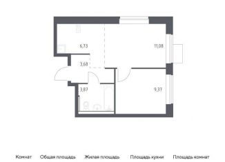 Продажа 1-комнатной квартиры, 34.7 м2, деревня Мисайлово, микрорайон Пригород Лесное, к14.2