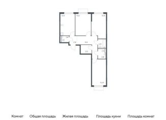 Продажа 3-комнатной квартиры, 77.7 м2, деревня Мисайлово