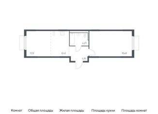 Продаю 1-комнатную квартиру, 48.2 м2, Московская область