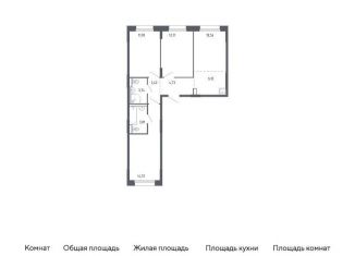 3-комнатная квартира на продажу, 69.7 м2, Тюмень, Ленинский округ