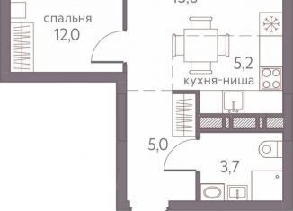 Продам 2-комнатную квартиру, 41.5 м2, Пермь, ЖК Погода