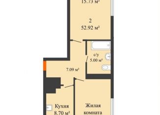 Продам двухкомнатную квартиру, 53 м2, Ростовская область, проспект Соколова, 68