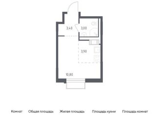 Продажа квартиры студии, 21.1 м2, посёлок Песочный