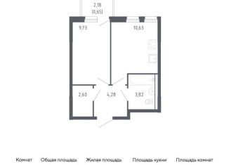 Продается 1-ком. квартира, 31.7 м2, Тюменская область, жилой комплекс Чаркова 72, 1.2