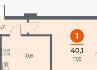 Продажа однокомнатной квартиры, 40.5 м2, Ростов-на-Дону, ЖК Сокол на Оганова, улица Оганова, 20с1