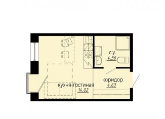 Продам квартиру студию, 23.2 м2, Санкт-Петербург, муниципальный округ Светлановское