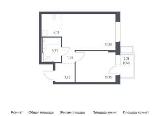 2-ком. квартира на продажу, 41.5 м2, посёлок Жилино-1, жилой комплекс Егорово Парк, к3.2