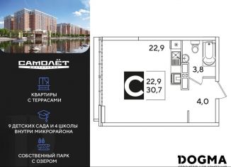 Квартира на продажу студия, 30.7 м2, Краснодар, Прикубанский округ