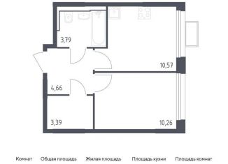 Продаю однокомнатную квартиру, 32.7 м2, Московская область, жилой комплекс Квартал Строгино, к2