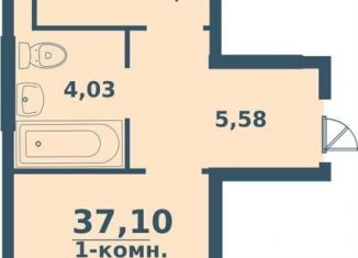 Продается однокомнатная квартира, 37.1 м2, Ульяновск, жилой комплекс Юность, 3, ЖК Юность