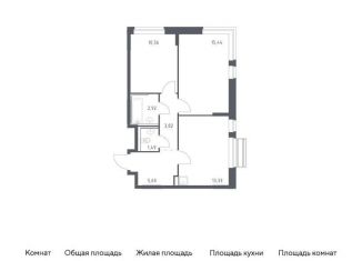 Продается 2-комнатная квартира, 53.2 м2, село Лайково