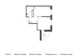 Продам однокомнатную квартиру, 35.6 м2, Санкт-Петербург, жилой комплекс Живи в Рыбацком, 5, метро Рыбацкое