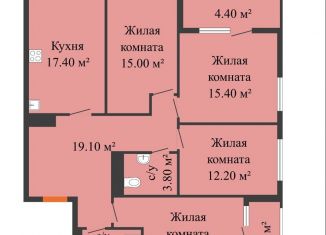Продается четырехкомнатная квартира, 106 м2, Нижегородская область, улица Академика Чазова, 1