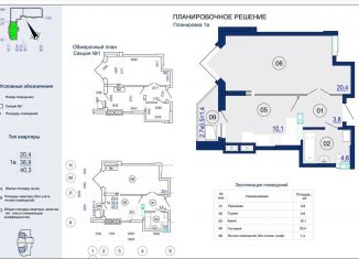 Продается однокомнатная квартира, 40.3 м2, Астрахань, Ленинский район, Августовская улица, 5