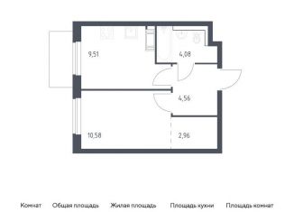 Продажа 1-комнатной квартиры, 31.7 м2, Ленинградская область