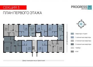 Продается однокомнатная квартира, 32.7 м2, Астраханская область