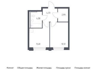 1-комнатная квартира на продажу, 31 м2, Тюмень, жилой комплекс Чаркова 72, 1.4