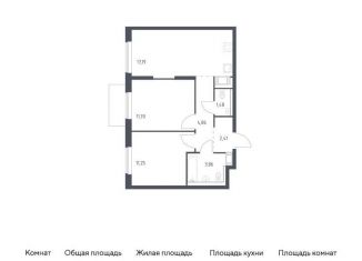 Продажа 2-ком. квартиры, 52.8 м2, Ленинградская область