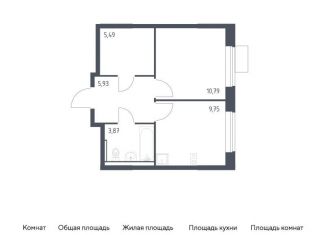 Продажа однокомнатной квартиры, 35.8 м2, Москва, САО