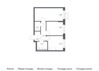 Продается 2-комнатная квартира, 51.9 м2, Московская область, жилой комплекс Егорово Парк, к3.1