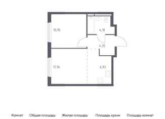 Продаю однокомнатную квартиру, 38.1 м2, Московская область, 1-й Стрелковый переулок, 1