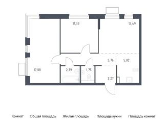2-комнатная квартира на продажу, 60.3 м2, Московская область, жилой комплекс Егорово Парк, к3.2