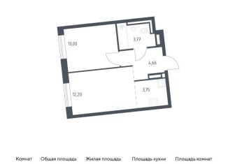 Продается 1-ком. квартира, 34.4 м2, Ленинградская область